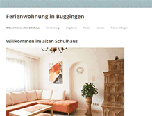 Tablet Screenshot of buggingen-ferienwohnung.de